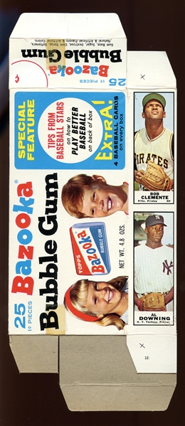 1968 Bazooka Complete Box with Clemente