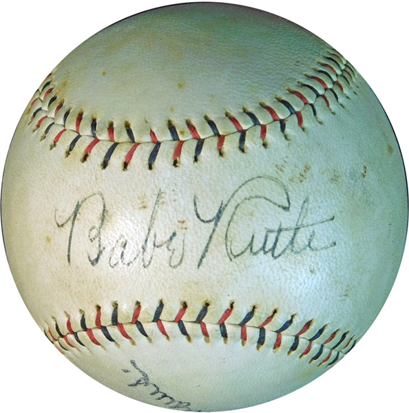 Impressive Fresh to The Hobby Babe Ruth Single-Signed PCL Ball JSA