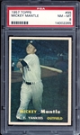 1957 Topps #95 Mickey Mantle PSA 8 NM/MT