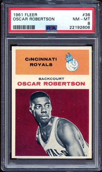 1961 Fleer #36 Oscar Robertson PSA 8 NM/MT