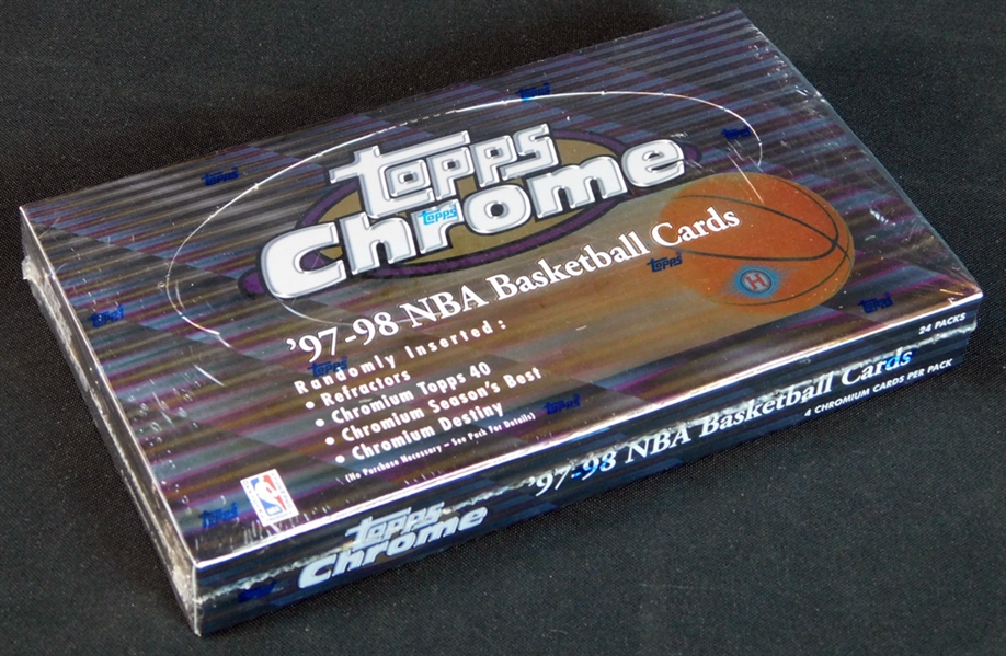 1997-98 Topps Chrome Basketball Unopened Hobby Box