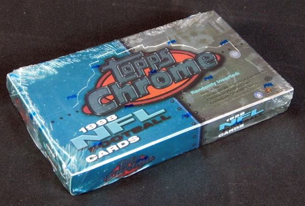 1998 Topps Chrome Football Unopened Hobby Box (Possible Peyton Manning RC)