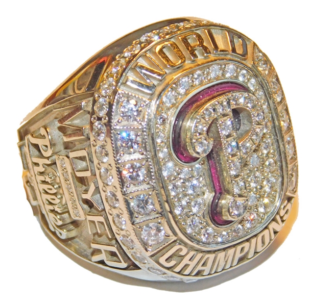 2008 Jamie Moyer #50 Philadelphia Phillies World Champions Ring-Final Design 14K Gold