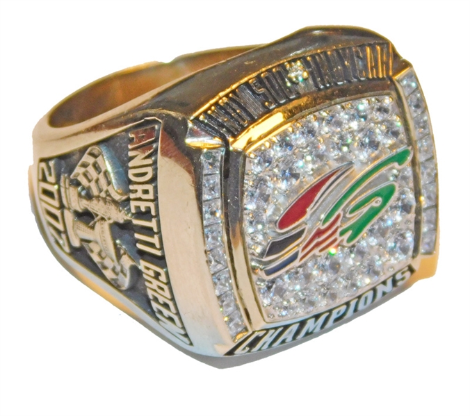 2007 Indy 500 Winners Salesman Sample Ring 10K Gold