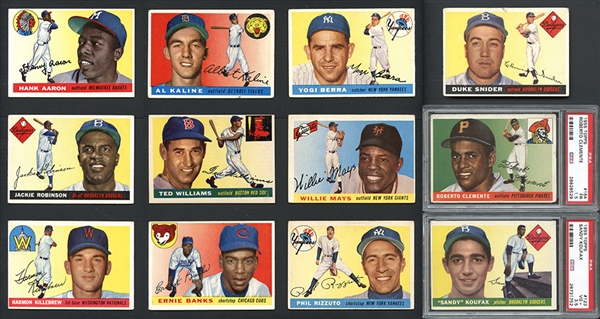 1955 Topps Complete Set With PSA