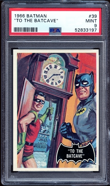 1966 Topps Batman #39 "To the Batcave" PSA 9 MINT