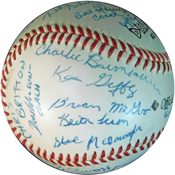Exceptionally Early Ken Griffey Jr. Signed Team Ball When He Was 14 Years Old JSA