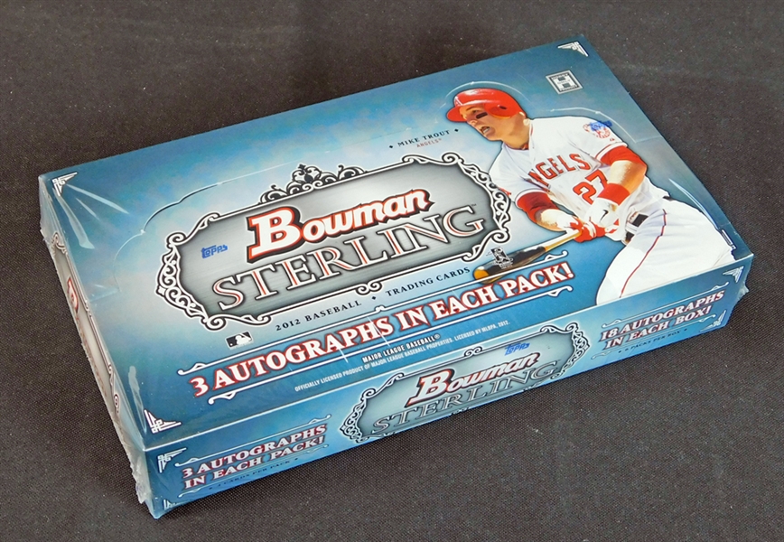 2012 Bowman Sterling Baseball Unopened Hobby Box