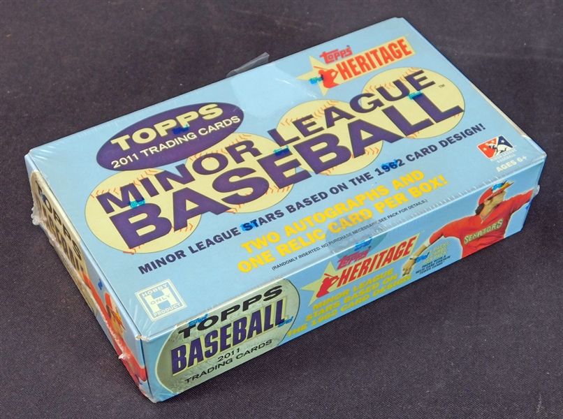 2011 Topps Heritage Minor League Baseball Unopened Hobby Box