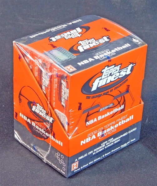 2002-03 Topps Finest Basketball Unopened Hobby Box