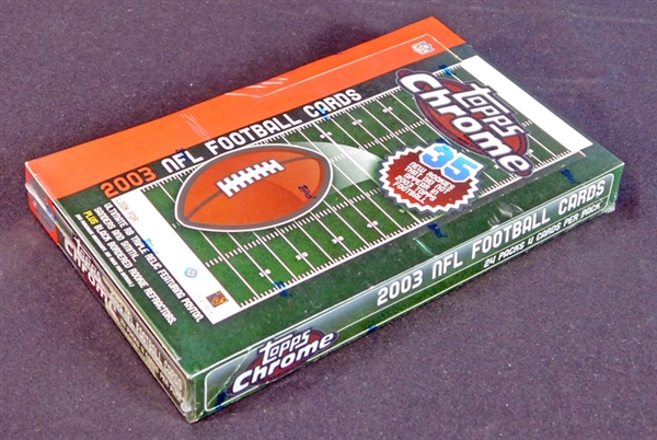2003 Topps Chrome Football Unopened Hobby Box