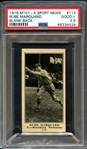 1916 M101-4 Sporting News #113 Rube Marquard Blank Back PSA 2.5 GOOD+