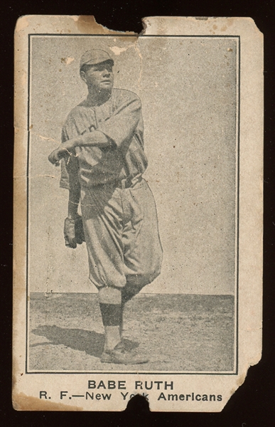 1921 E121 American Caramel Babe Ruth Series of 80 SGC