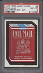 1967 Topps Wacky Packs #9 Paul Maul Cigarettes Die-Cut PSA 8 NM-MT