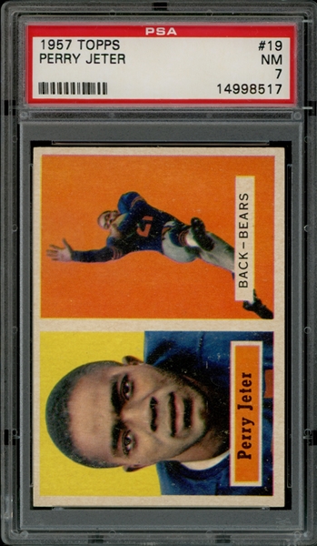 1957 Topps #19 Perry Jeter PSA 7 NM