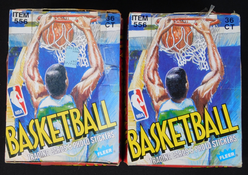 1989-90 Fleer Basketball Unopened Wax Box Group of (2)