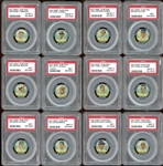 1932 Orbit Gum Pins Group of (31) with Stars and HOFers All PSA Graded
