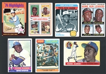1955-76 Topps Hank Aaron Group of (18) Cards