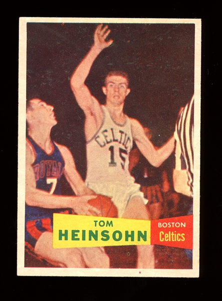 1957 Topps #19 Tom Heinsohn