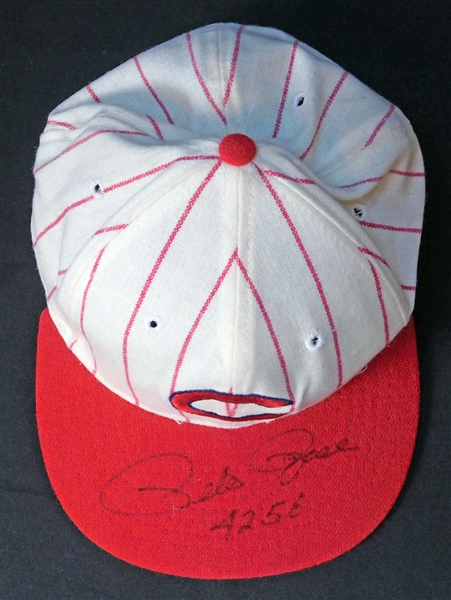 Pete Rose Signed and Inscribed Cincinnati Reds Hat