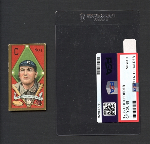 1911 T205 Gold Border Cy Young Miscut 