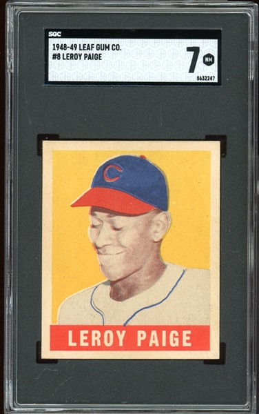 1948 Leaf #8 Leroy "Satchel" Paige SGC 7 NM