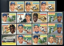1956 Topps Higher Grade Shoebox Lot Of (112) Cards With HOFers And Stars