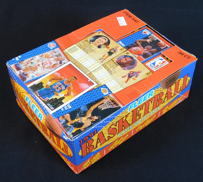1991-92 Fleer Basketball Unopened Wax Box