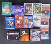 1980s and 1990s Football, Basketball and Hockey Update and Rookie Sets and Packs Group of (14)