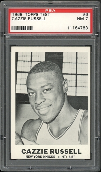 1968 Topps Test #6 Cazzie Russell PSA 7 NM