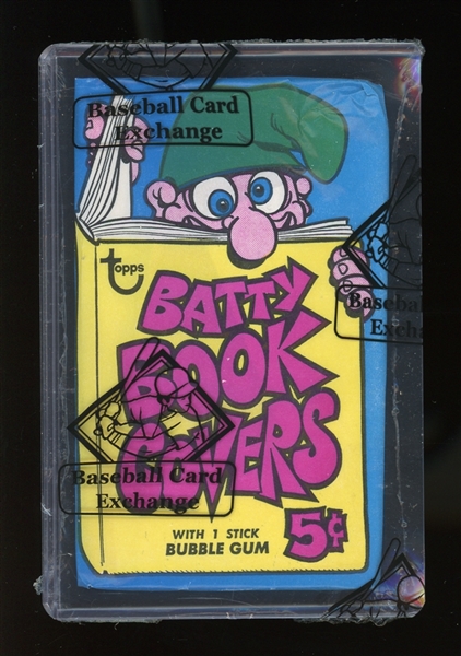 1968 Topps Batty Book Covers Wax Pack BBCE