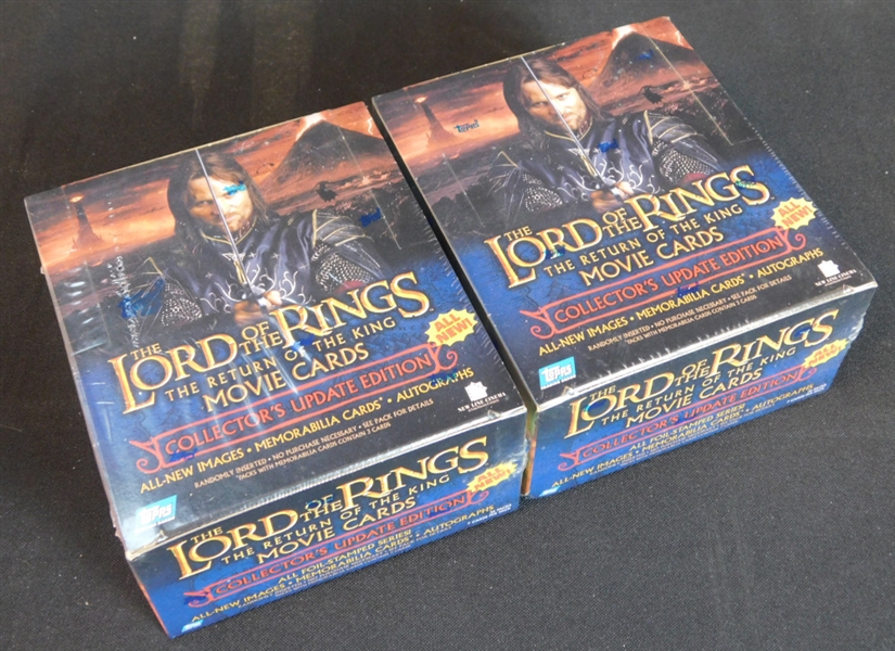 2003 Topps Lord of The Rings The Return of the King Collectors Update Hobby Box Lot of (2)