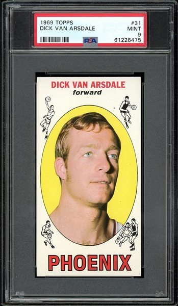 1969 Topps #31 Dick Van Arsdale PSA 9 MINT