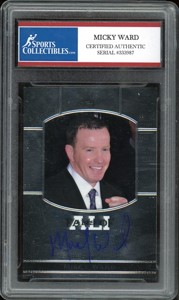 2011 Leaf Fans Of Ali Micky Ward Autograph Sports Collectibles Certified Authentic
