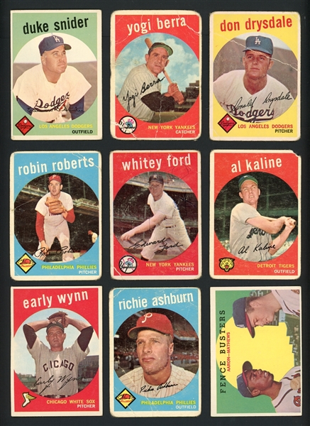 1959 Topps Partial Set (148/572) With Stars And HOFers