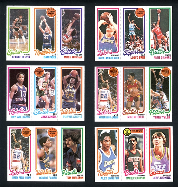 1980 Topps Basketball Group Of 23 With HOFs and Stars