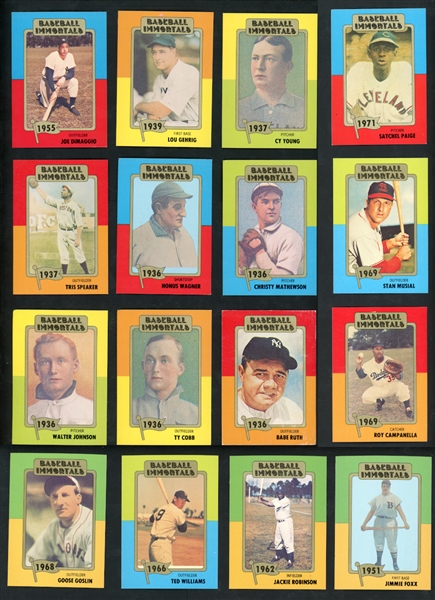 1980 Baseball Immortals Complete Set Of One Hundred Seventy Three (173) 