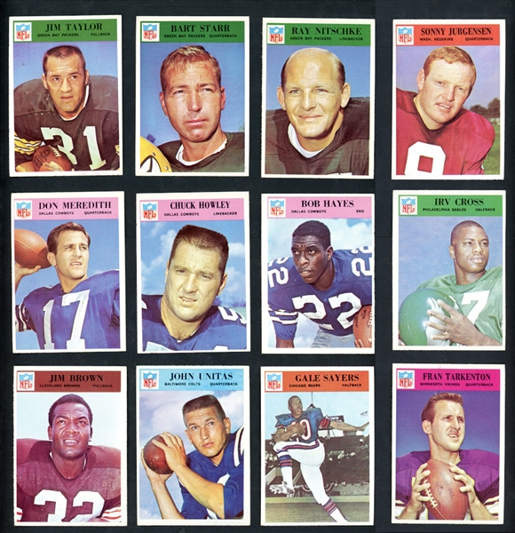 1966 Philadelphia Football Complete Set Of 198 Cards