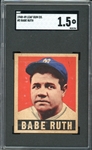 1948 Leaf #3 Babe Ruth SGC 1.5 FAIR