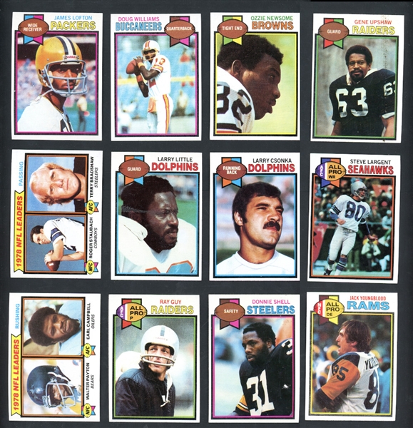 1979 Topps Football Group Of 409/528 With 1000 Cards Including Stars & HOFers