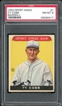 1933 Sport Kings Baseball #1 Ty Cobb PSA 8 NM-MT
