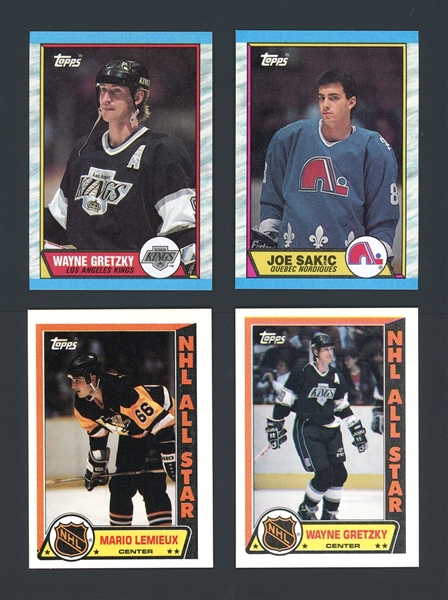 1989-90 Topps Hockey Complete Set Plus Stickers