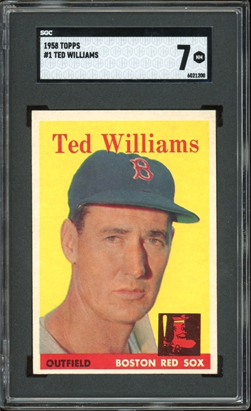 1958 Topps #1 Ted Williams SGC 7 NM