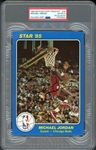 1984-85 Star Court Kings 5x7 #26 Michael Jordan PSA/DNA 6 EX-MT AUTO AUTH