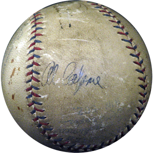 vintage memorabilia, signed baseball, Babe Ruth, Al Capone