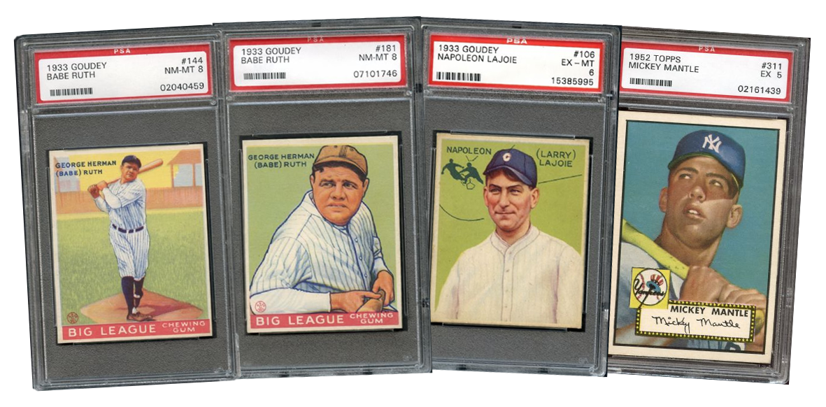 vintage sports cards, goudey, baseball cards