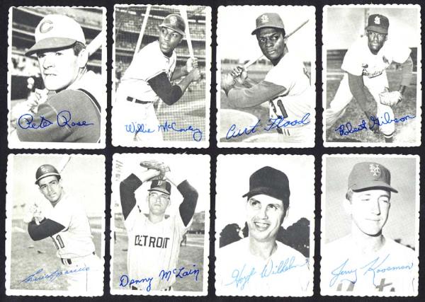 1969 Topps Baseball Deckle Edge Group of 47 Asst. with Stars and HOFers 