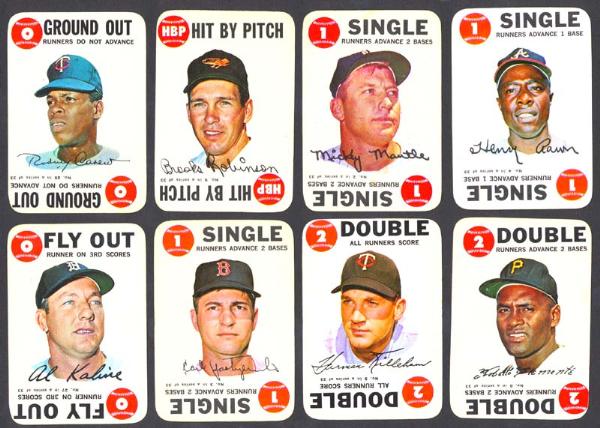 1968 Topps Baseball Game Complete Set of 33