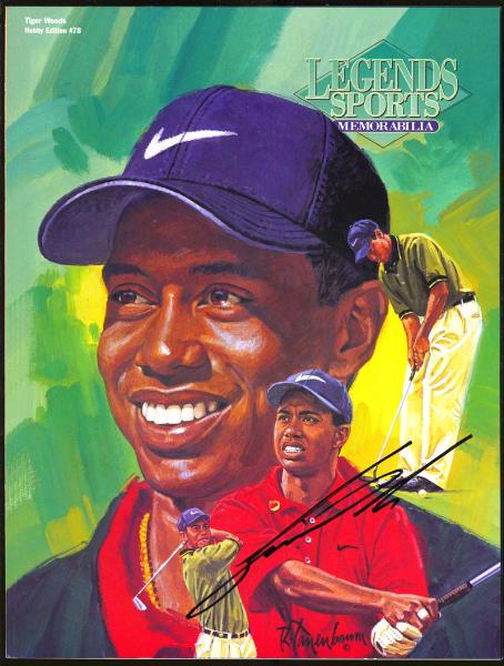 Tiger Woods Autographed Legends Sports Memorabilia Hobby Edition #78