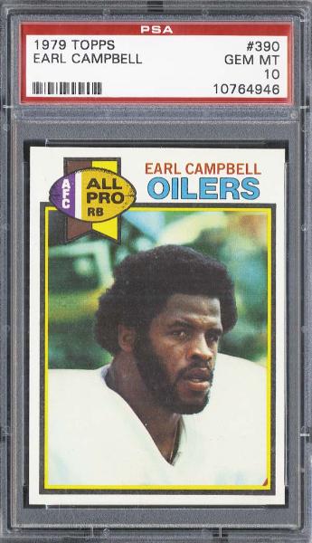 1979 Topps #390 Earl Campbell PSA 10 GEM MINT